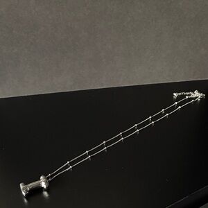 Letter i Silver Necklace
